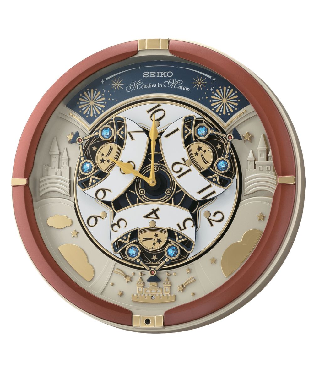 15"H Melodies in Motion Clock  18 Hi Fi Melodies