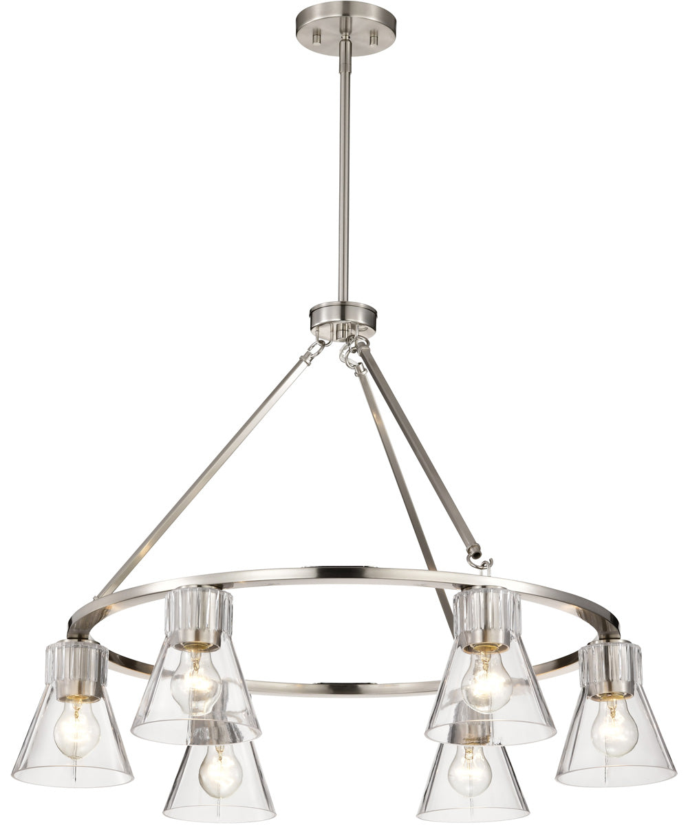 Gianna 6-Light Chandelier Brushed Nickel