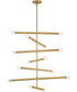 Millie 14-Light Large Multi Tier in Lacquered Brass