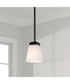 Baxley 1-Light Pendant Matte Black
