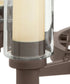 26"w Circolo 6-Light Chandelier Light Olde Bronze Finish with Dual Clear + Umber Glass Shades