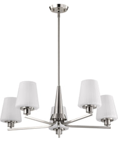 Lune 5-Light Chandelier Brushed Nickel
