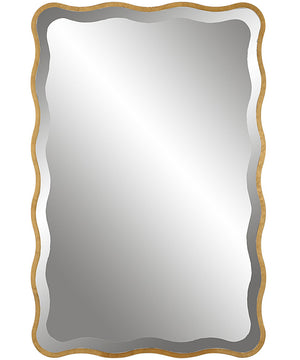 Aneta Gold Scalloped Mirror