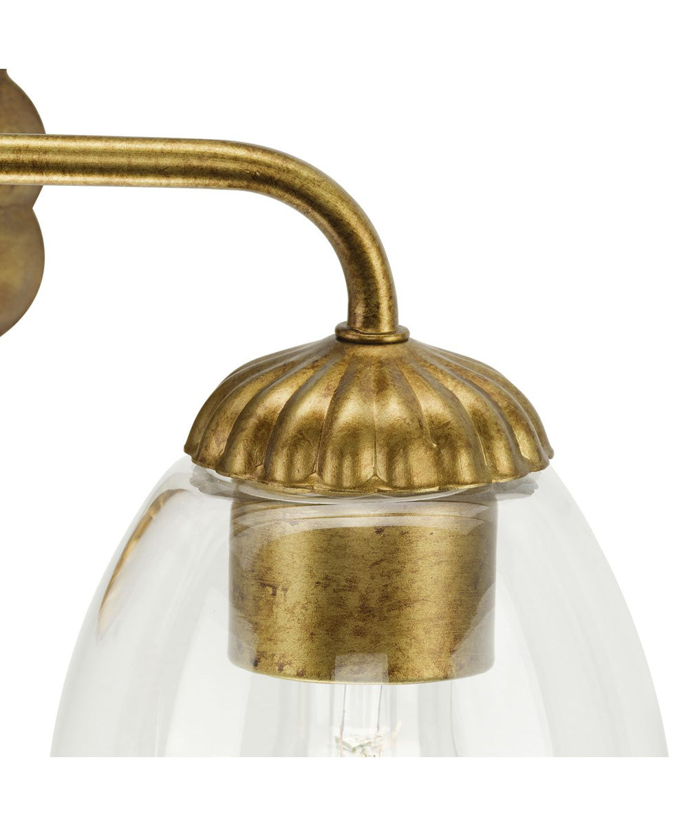 Quillan 2-Light Transitional Bath & Vanity Light Gold Ombre