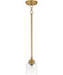 Acadia 1-Light Pendant Natural Aged Brass