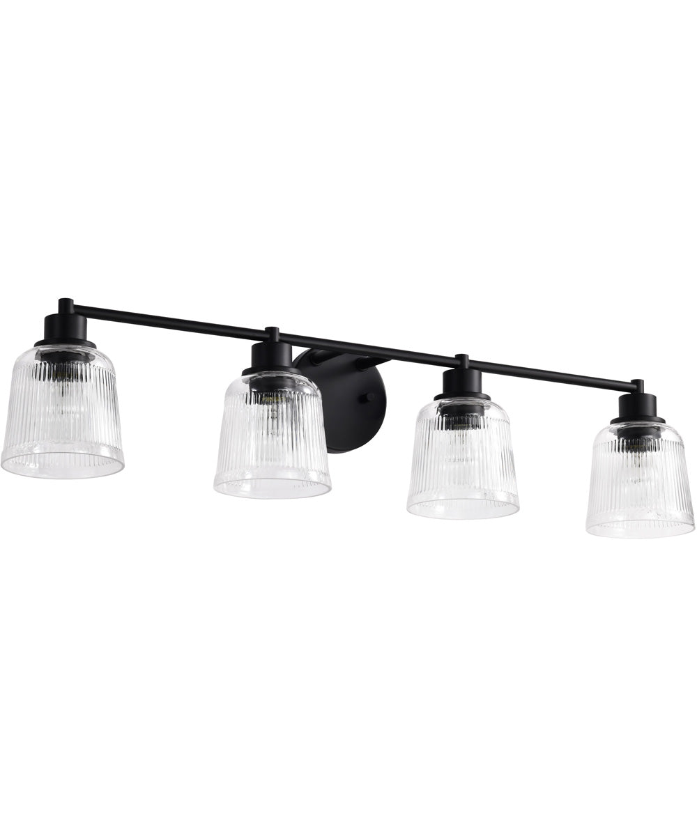 Grayson 4-Light Vanity & Wall Matte Black