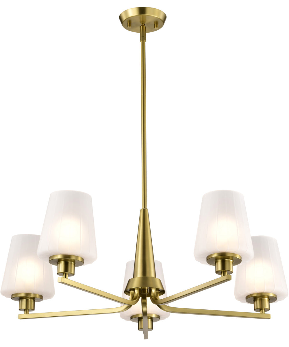 Lune 5-Light Chandelier Vintage Brass