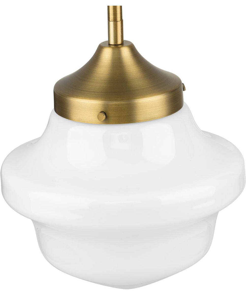 School House 1-Light Mini-Pendant Vintage Brass