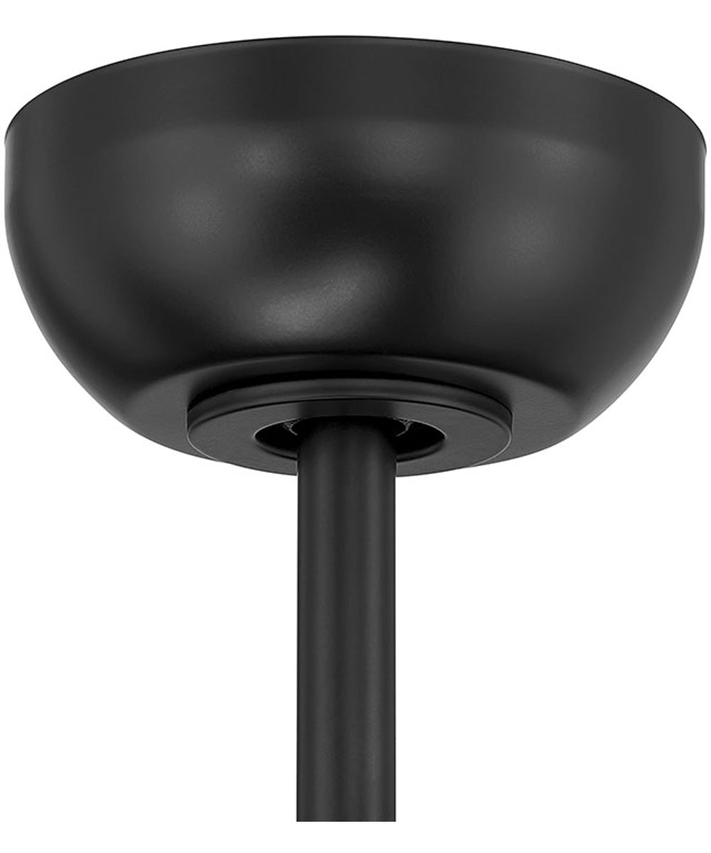 Cozy 52" 3-Blade Ceiling Fan 1-Light Fan Flat Black