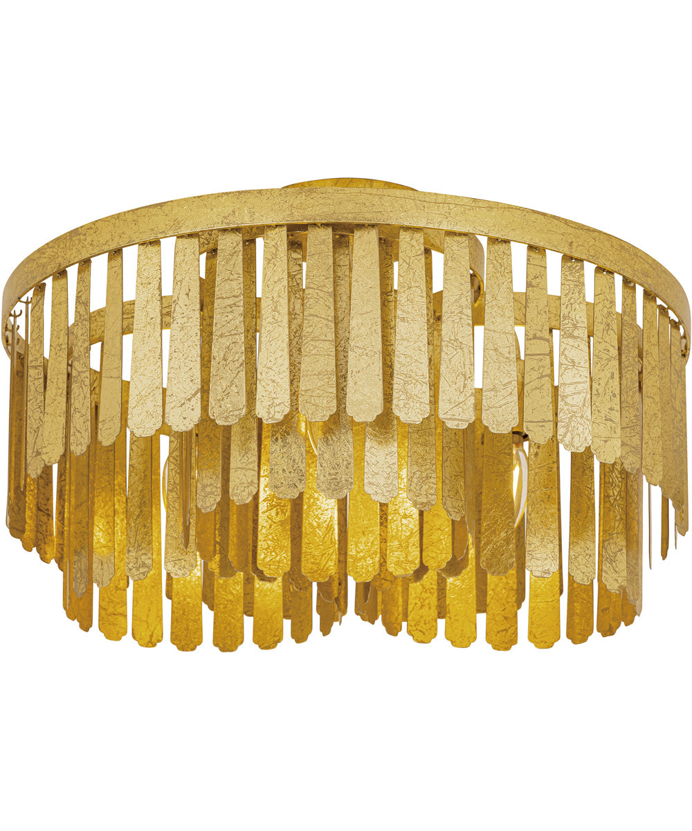 Regalia Semi-Flush Mount Gold Leaf