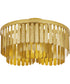 Regalia Semi-Flush Mount Gold Leaf
