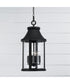 Bridger 4-Light Outdoor Hanging-Lantern Black