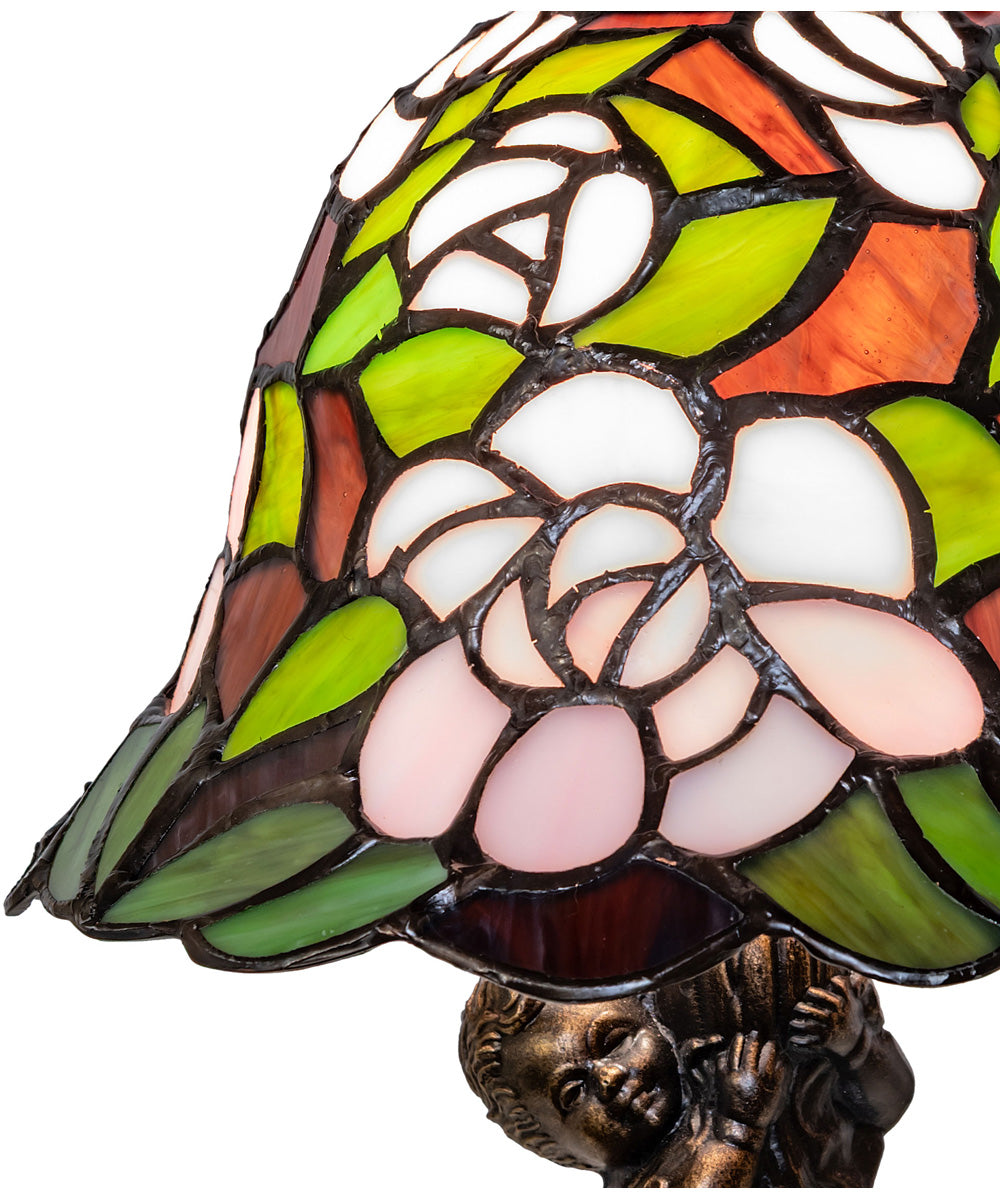12" High Begonia Cherub Accent Lamp