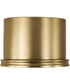 Griffin 1-Light Flush Aged Brass