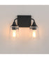 Hudson 2-Light Bath Vanity Black