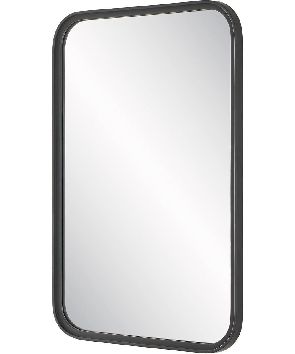 22x34" Wall Mirror Matte Black