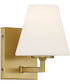 Palmyra 1 Light Wall Sconce Brushed Gold