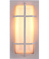Bulkhead Rectangular 1-Light Outdoor Lighting Textured White