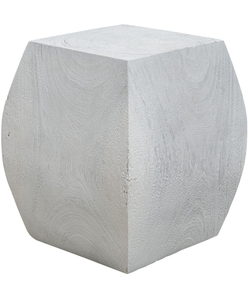Grove Ivory Wooden Accent Stool