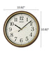 OPEN BOX Wall Clock Oita Brown Glass Cover