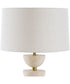 Hemisphere Travertine Table Lamp