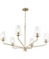 Celino 6-Light Large Chandelier Champagne Bronze