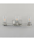 Livingston 3-Light Bath Vanity Satin Nickel