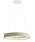 Souffle 25 inch LED Ring Pendant Chaulk White