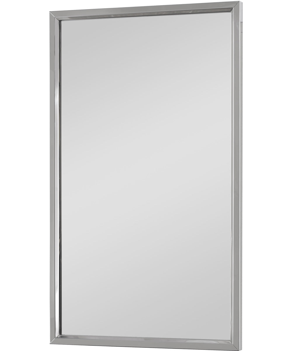18x30" Wall Mirror in Stainless Steel