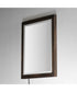 Sawyer 24 inchx32 inch Walnut Framed LED Mirror Walnut