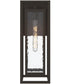 Shaw 19.5 inch 1 Light Outdoor Wall Light with Clear Glass Antique Bronze