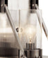 9"w Colerne 1-Light Kichler Wall Sconce Classic Pewter Finish with Clear Seeded Glass Shade