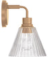 Pleated 1-Light Lighting Premium Bronze