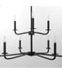 Rutherford 9-light Chandelier Matte Black