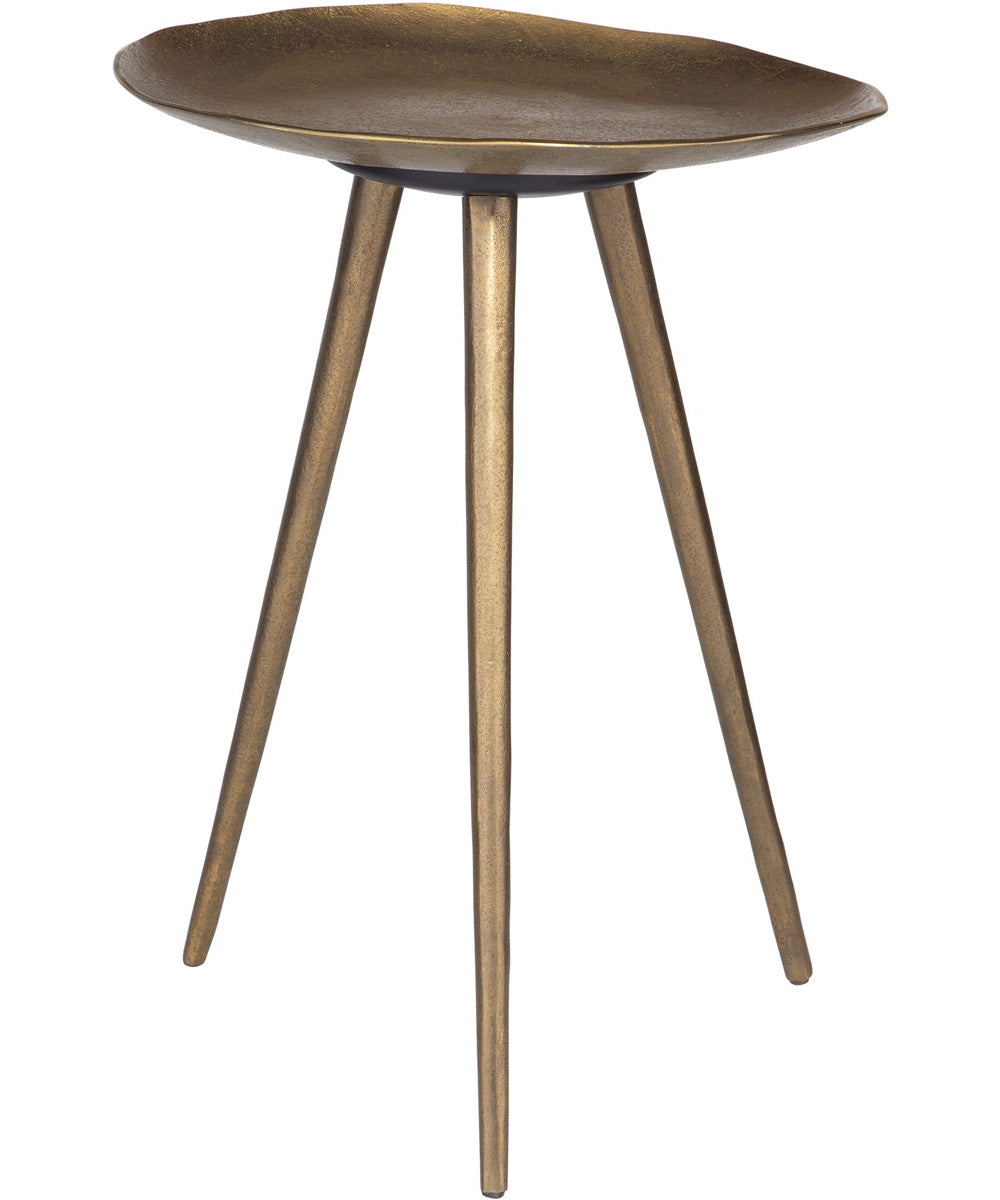 Lily Pad Antique Brass Accent Table