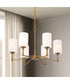 Liam 6-Light Chandelier Burnished Brass