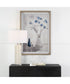 Blue Flowers In Vase Framed Print