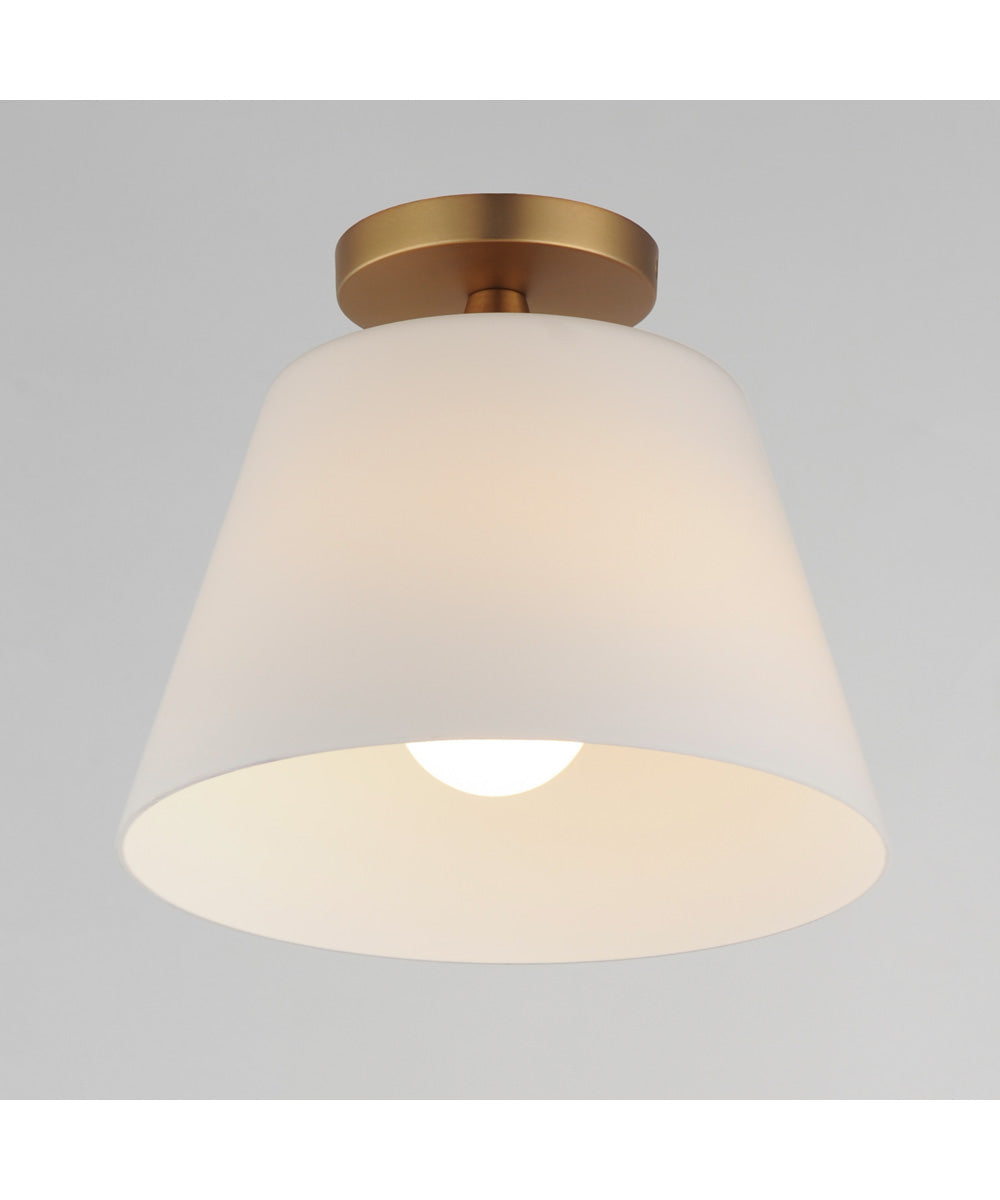Hudson 1-Light Semi-Flush Mount/Pendant Natural Aged Brass