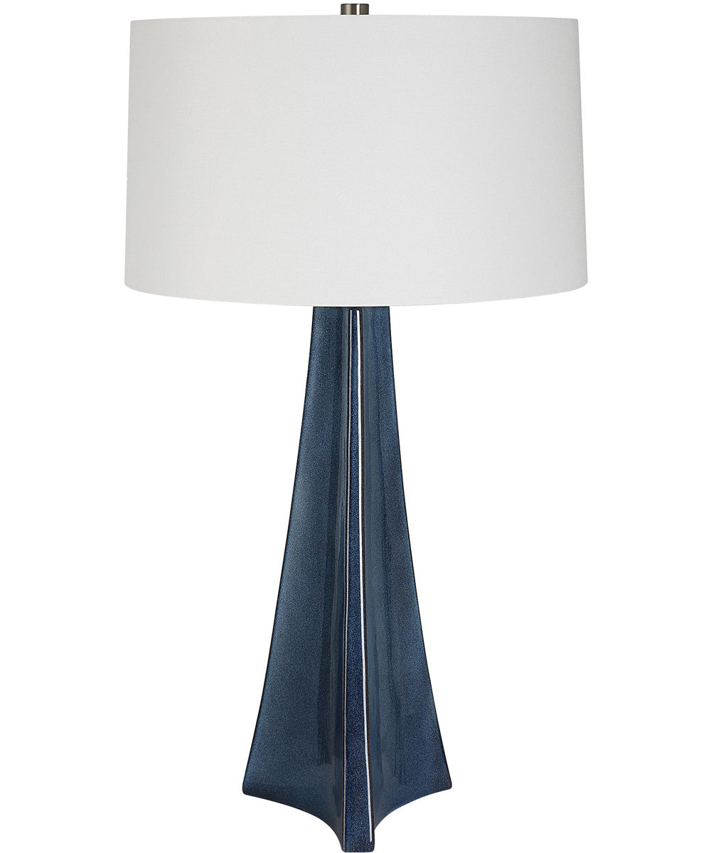 Teramo Scalloped Ceramic Table Lamp