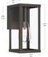 Ryle 1-Light Small Wall Lantern with Clear Glass Panels Antique Bronze