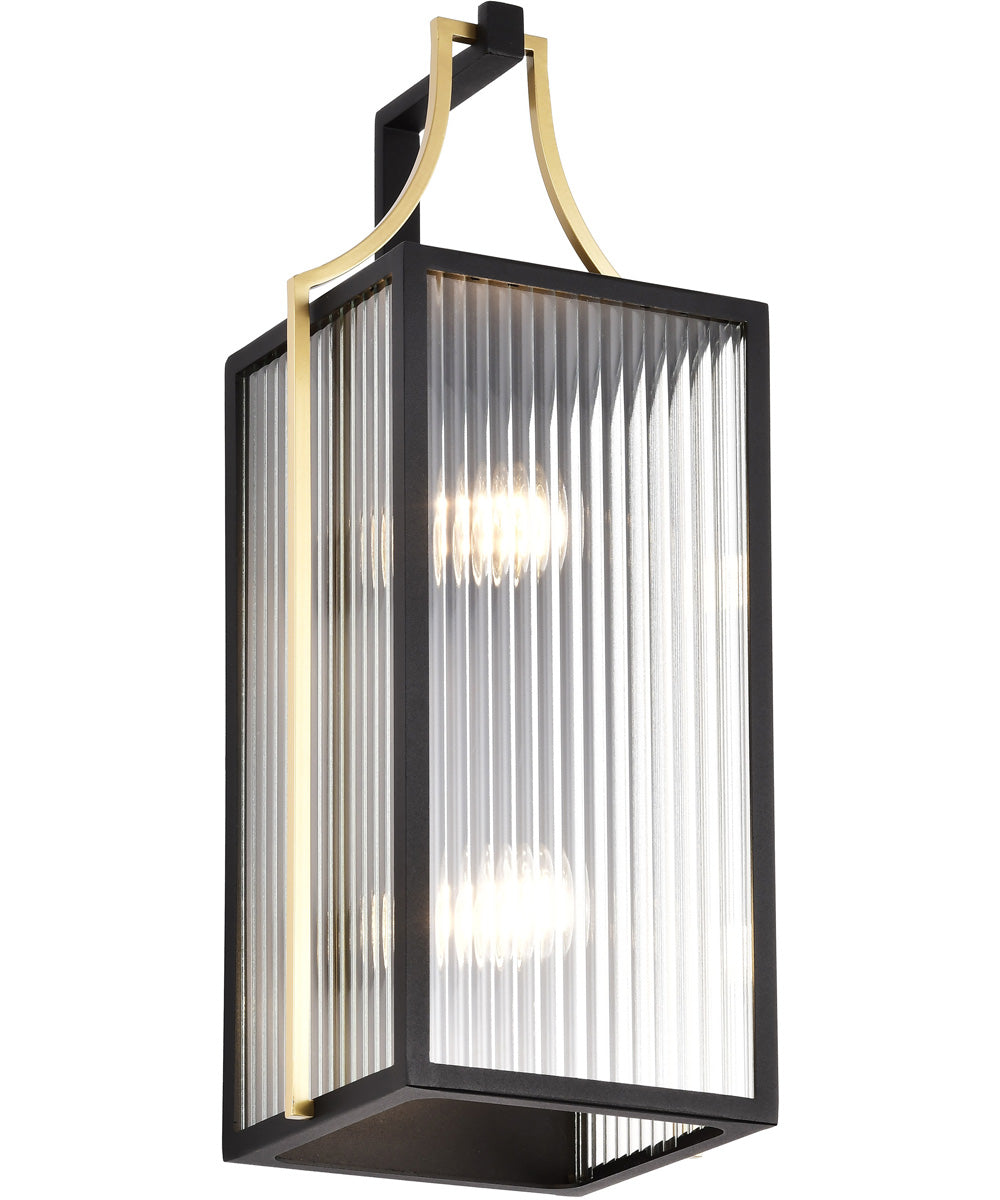 Holden 2-Light Outdoor Black / Gold