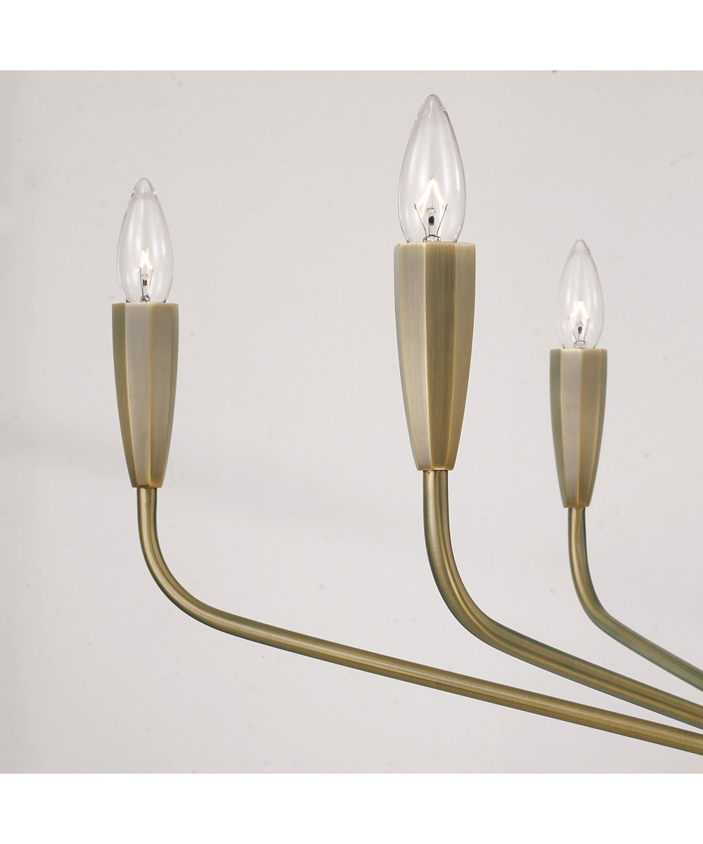 Palmer 6-Light Chandelier Antiqued Brass