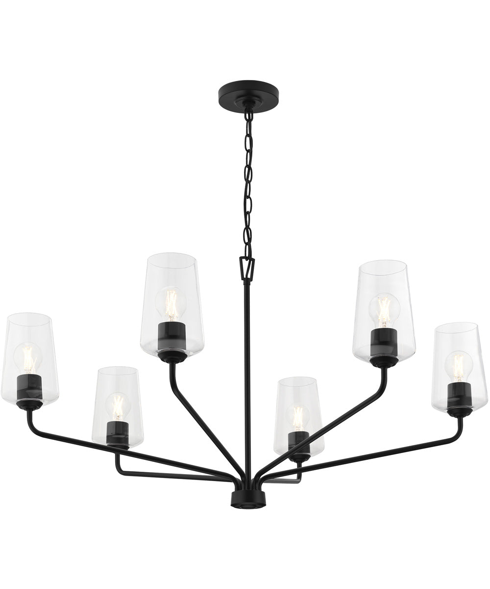 Celino 6-Light Large Chandelier Black