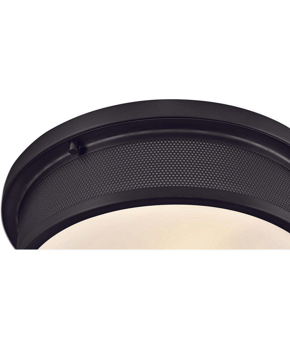 Pierce 3-Light Medium Flush Mount in Black