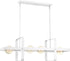 42"W Prana 4-Light Pendant White