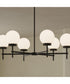 Rigsby 6-Light Medium Chandelier Matte Black