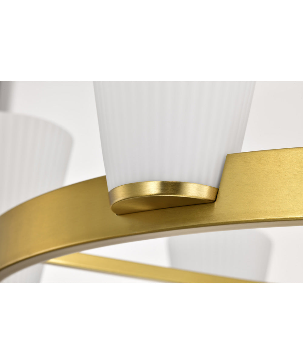 Royale 5-Light Chandelier Burnished Brass