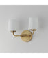 Durham 2-Light Sconce Natural Aged Brass