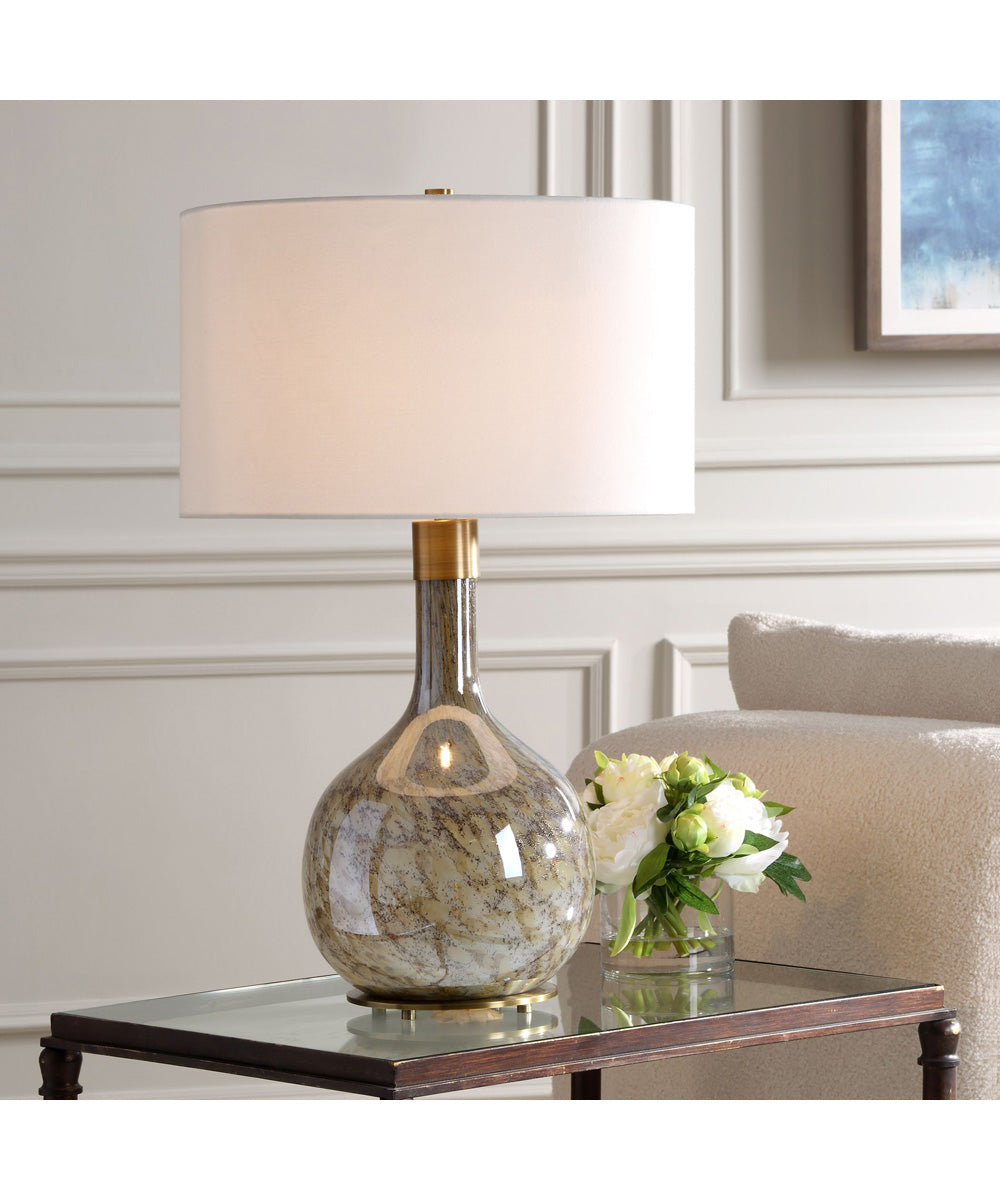 Rhine Brown Glass Table Lamp