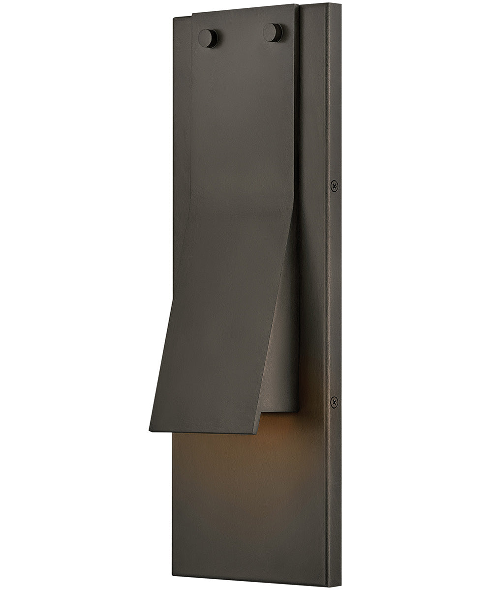 Fold LED-Light Medium Wall Mount Lantern in Black Oxide